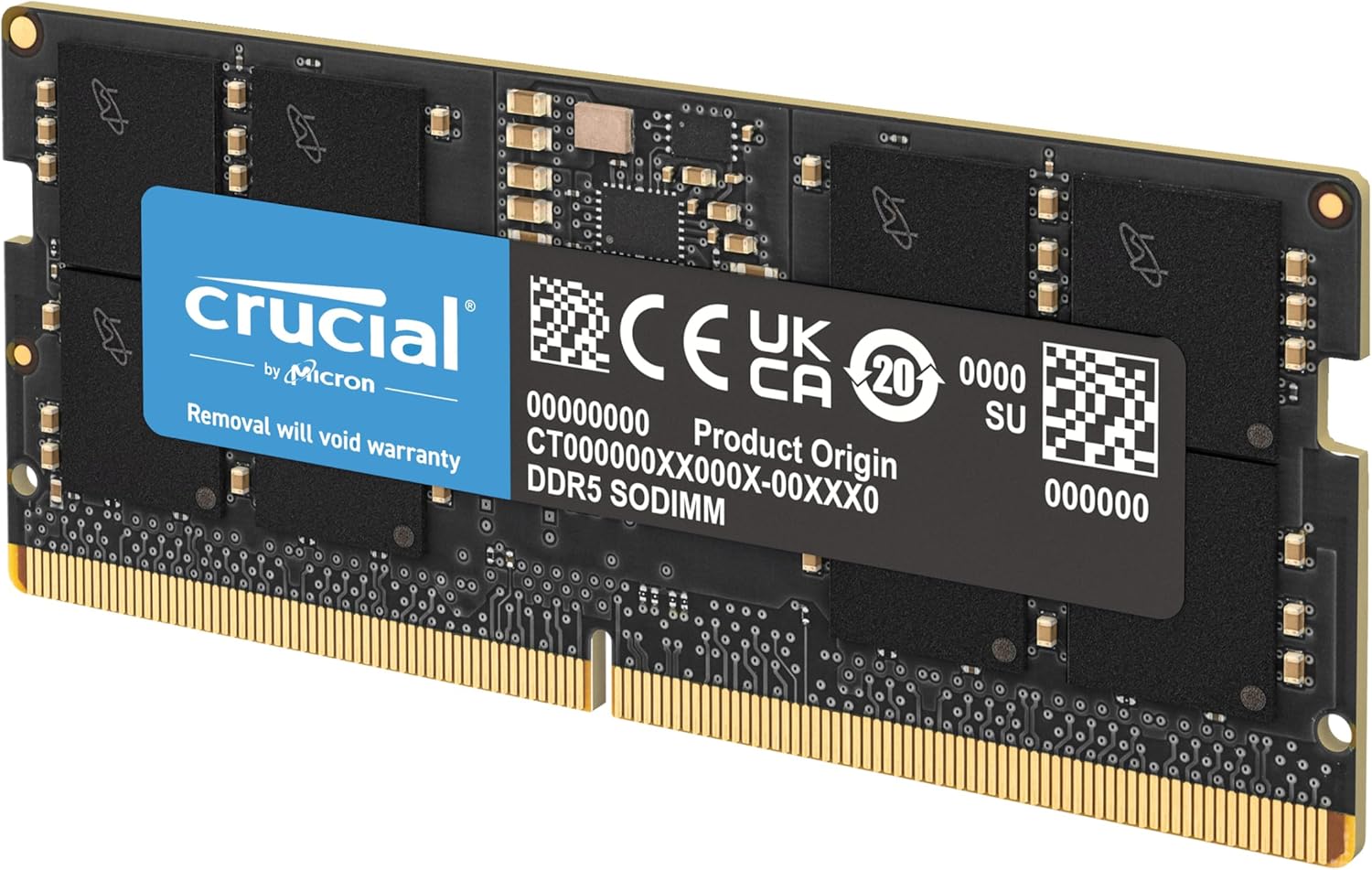 Crucial 8GB DDR5 5600MHz CL46 SODIMM Laptop Memory (Single Module)