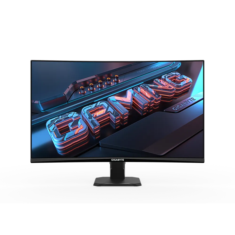 GIGABYTE GS27QC 27” QHD Curved Gaming Monitor – 2560×1440, 165Hz, 1ms MPRT, 1500R VA Panel, 95% DCI-P3, FreeSync, HDR Ready, HDMI, DisplayPort, VESA Mount – Black