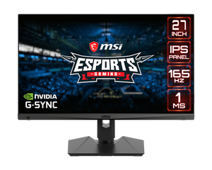 MSI Optix MAG274R2DE 27” Full HD Gaming Monitor – 1920×1080, 165Hz, 1ms (GtG), Rapid IPS, AMD FreeSync Premium, HDR Ready, Night Vision, DisplayPort, HDMI, Adjustable Stand, VESA Mount – Black