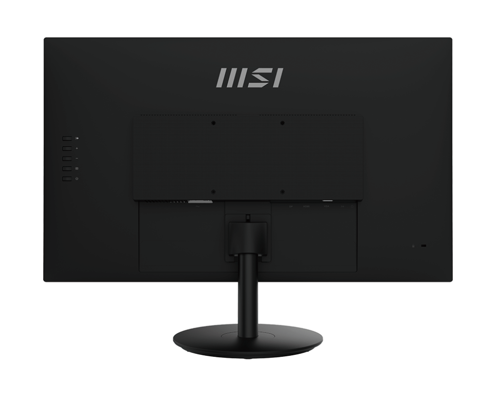 MSI PRO MP271A 27” Full HD Business Monitor – 1920×1080, 75Hz, IPS Panel, Eye Comfort, Anti-Flicker, Low Blue Light, HDMI, VGA, VESA Mount, Tilt Stand – Black