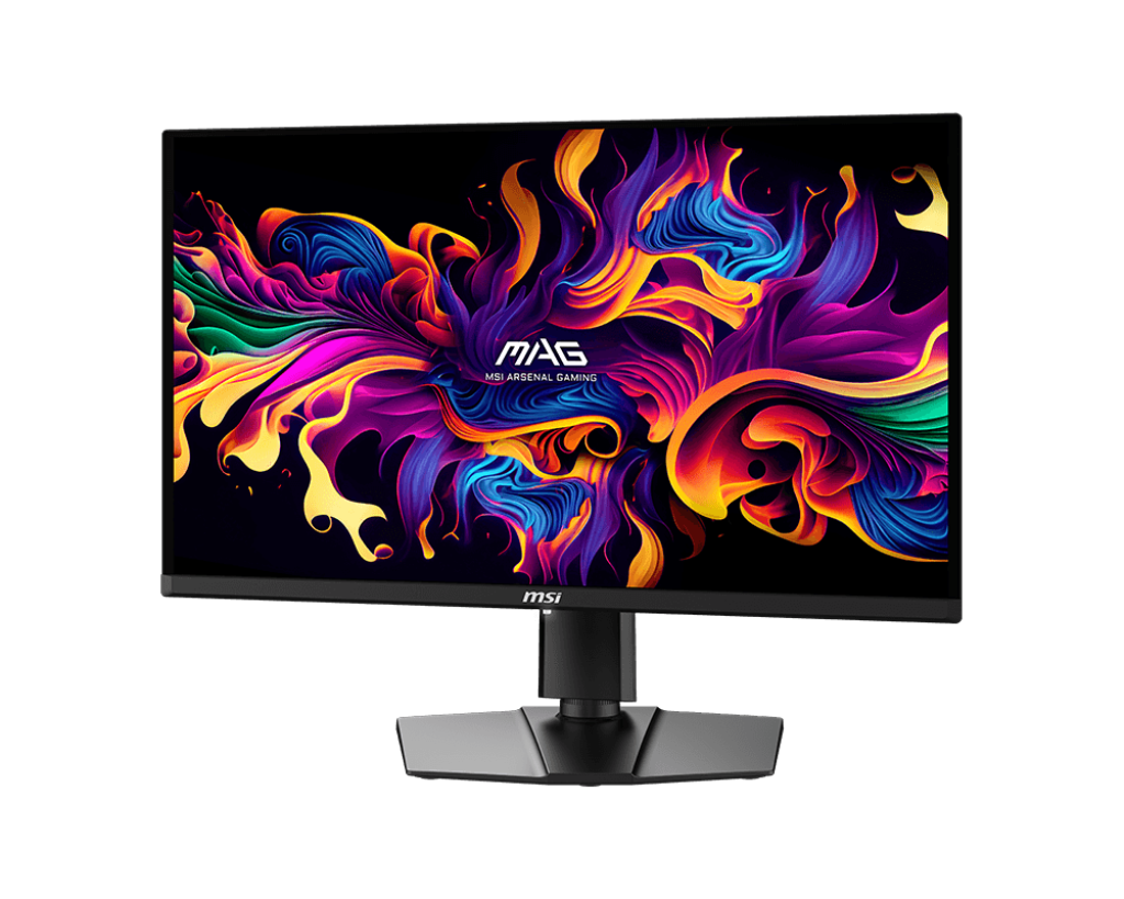 MSI MAG 271QPX QD-OLED 26.5” QHD Gaming Monitor – 2560×1440, 240Hz, 0.03ms (GtG), QD-OLED Panel, VESA DisplayHDR True Black 400, NVIDIA G-SYNC Compatible, USB-C, HDMI, DP, Adjustable Stand, VESA Mount – Black