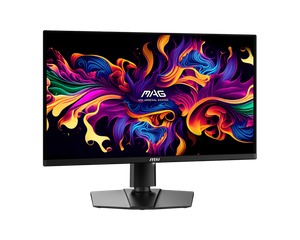 MSI MAG 271QPX QD-OLED 26.5” QHD Gaming Monitor – 2560×1440, 240Hz, 0.03ms (GtG), QD-OLED Panel, VESA DisplayHDR True Black 400, NVIDIA G-SYNC Compatible, USB-C, HDMI, DP, Adjustable Stand, VESA Mount – Black