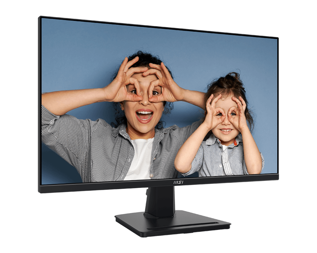 MSI PRO MP275 27” Full HD Business Monitor – 1920×1080, 75Hz, IPS Panel, Eye Comfort Certified, Anti-Flicker, Low Blue Light, HDMI, VGA, VESA Mount, Tilt Stand – Black