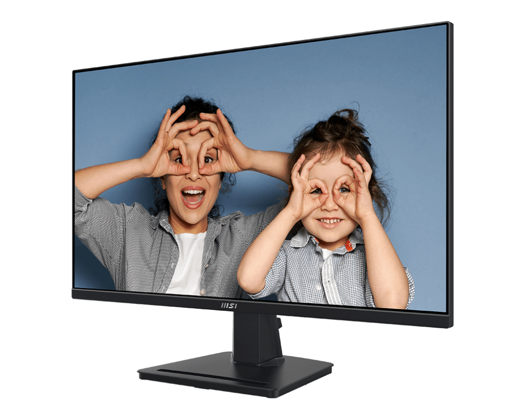 MSI PRO MP275 27” Full HD Business Monitor – 1920×1080, 75Hz, IPS Panel, Eye Comfort Certified, Anti-Flicker, Low Blue Light, HDMI, VGA, VESA Mount, Tilt Stand – Black