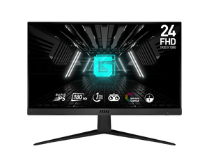 MSI G2412F 23.8” Full HD IPS Gaming Monitor – 1920×1080, 180Hz, 1ms MPRT, Adaptive Sync, HDMI/DP, VESA Mount, Flicker-Free, Low Blue Light – Black