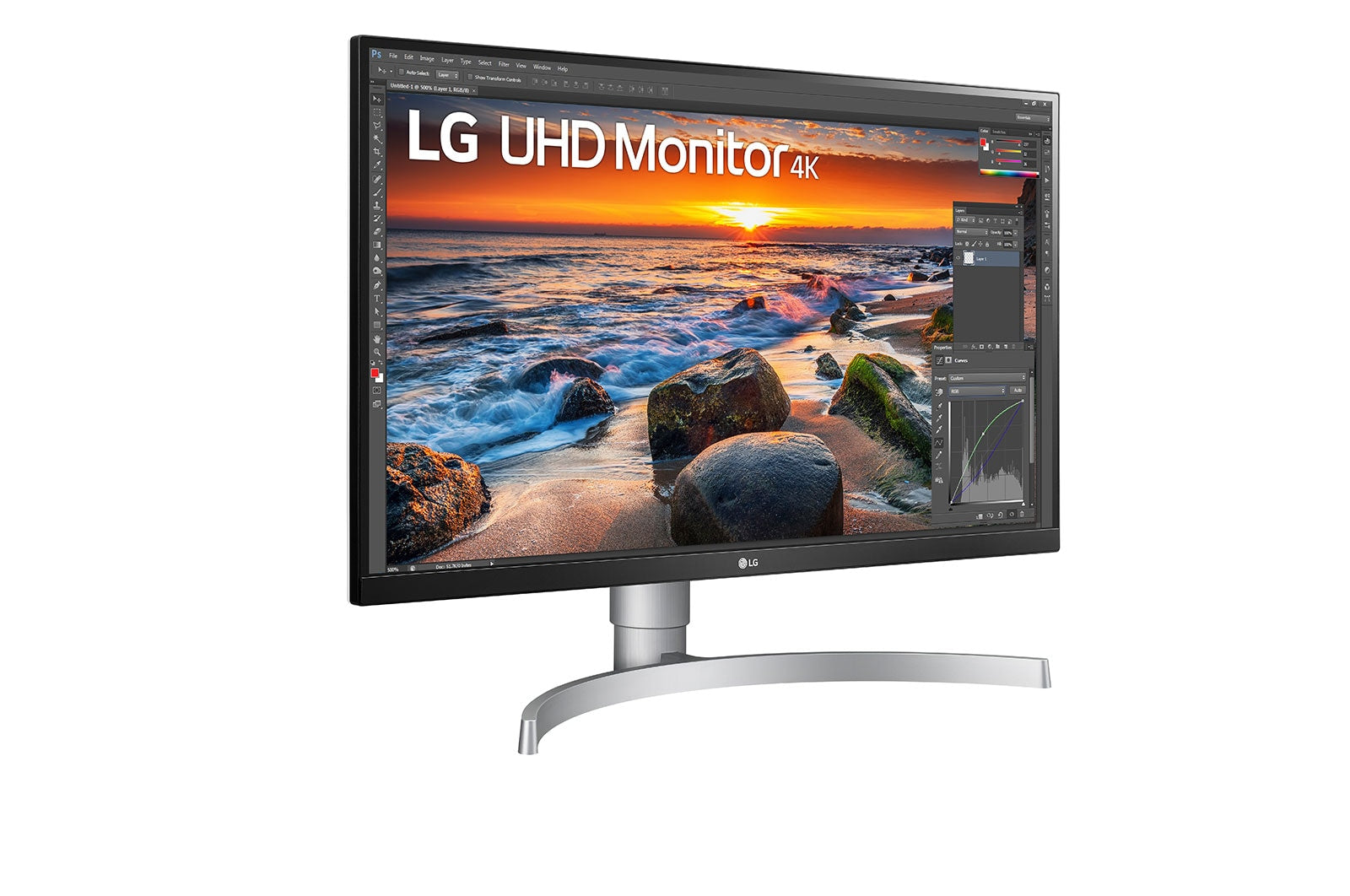 LG UltraFine 27UN83A-W 27” 4K UHD IPS Monitor – 3840×2160, HDR10, sRGB 99%, USB-C, HDMI, DisplayPort, Height/Pivot/Tilt Adjustable Stand, VESA Mount – White/Silver