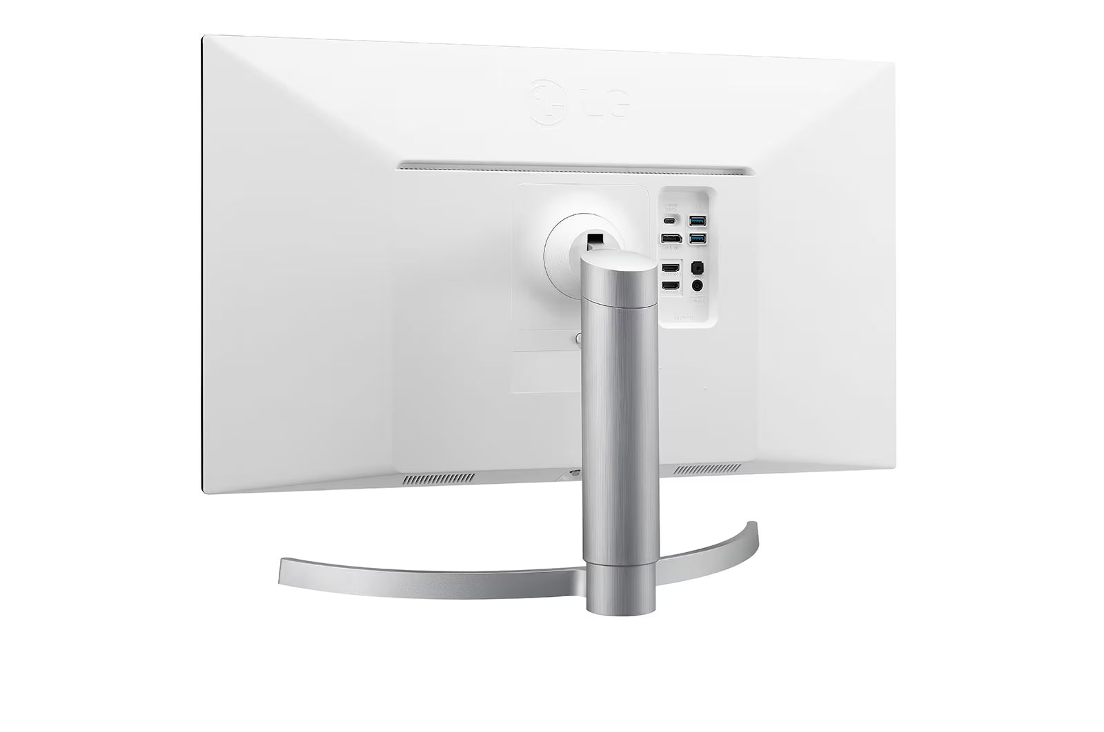 LG UltraFine 27UN83A-W 27” 4K UHD IPS Monitor – 3840×2160, HDR10, sRGB 99%, USB-C, HDMI, DisplayPort, Height/Pivot/Tilt Adjustable Stand, VESA Mount – White/Silver