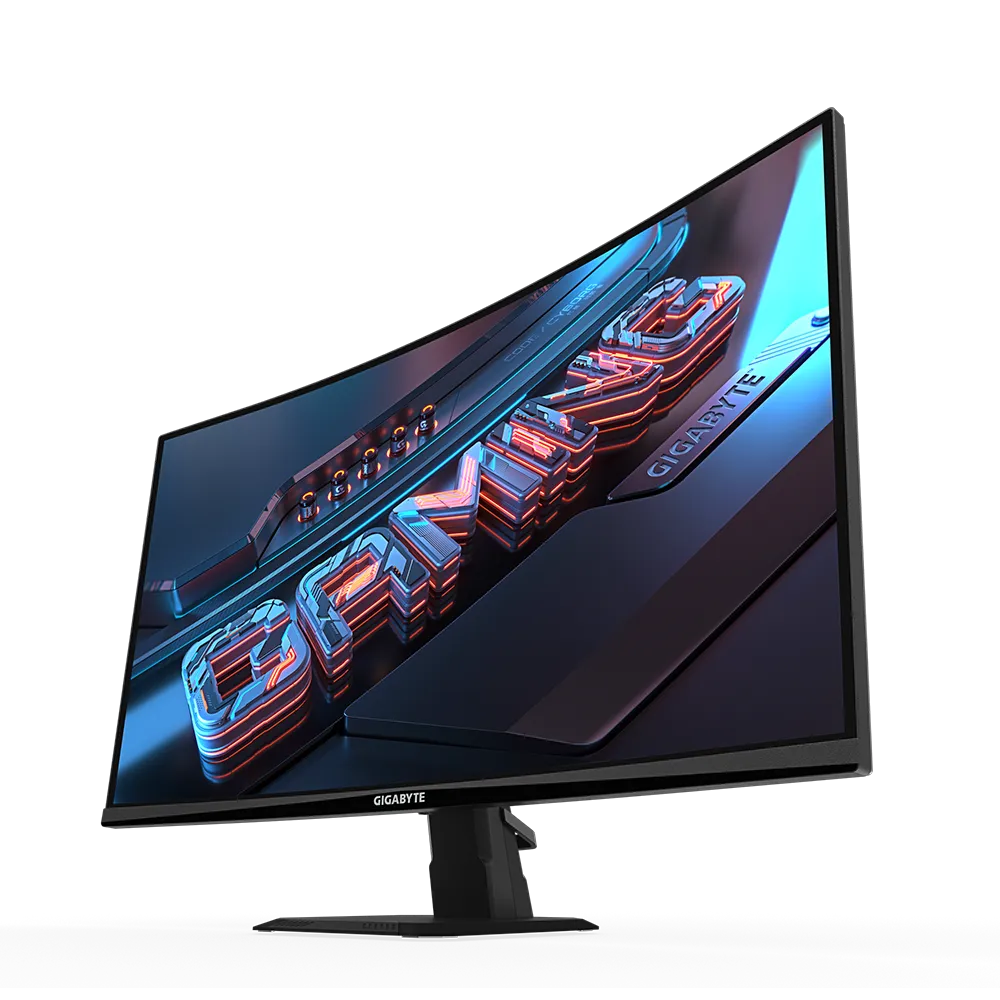 GIGABYTE GS27QC 27” QHD Curved Gaming Monitor – 2560×1440, 165Hz, 1ms MPRT, 1500R VA Panel, 95% DCI-P3, FreeSync, HDR Ready, HDMI, DisplayPort, VESA Mount – Black