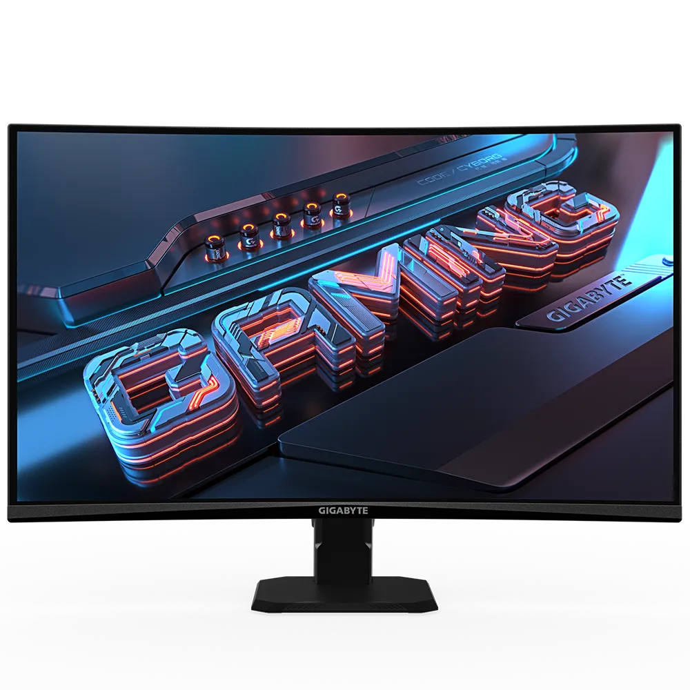 GIGABYTE GS27QC 27” QHD Curved Gaming Monitor – 2560×1440, 165Hz, 1ms MPRT, 1500R VA Panel, 95% DCI-P3, FreeSync, HDR Ready, HDMI, DisplayPort, VESA Mount – Black