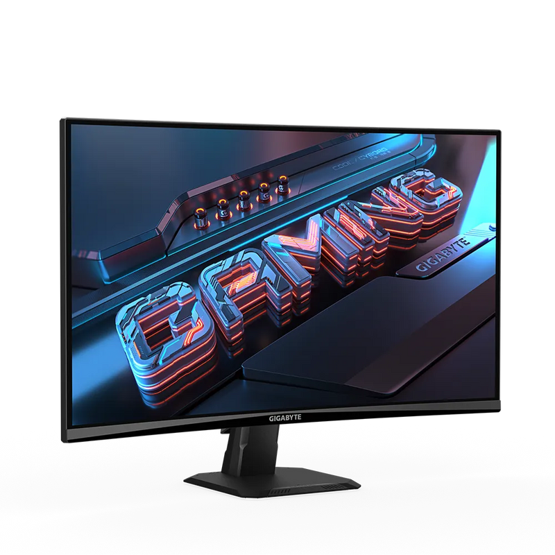 GIGABYTE GS27QC 27” QHD Curved Gaming Monitor – 2560×1440, 165Hz, 1ms MPRT, 1500R VA Panel, 95% DCI-P3, FreeSync, HDR Ready, HDMI, DisplayPort, VESA Mount – Black