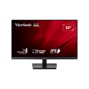 ViewSonic VA3209‑MH 32” Full HD IPS Monitor – 1920×1080, 75 Hz, 4 ms GtG, Adaptive Sync, 3‑Side Frameless, HDMI & VGA, Dual Speakers, Flicker‑Free, Blue Light Filter, VESA Mount – Black