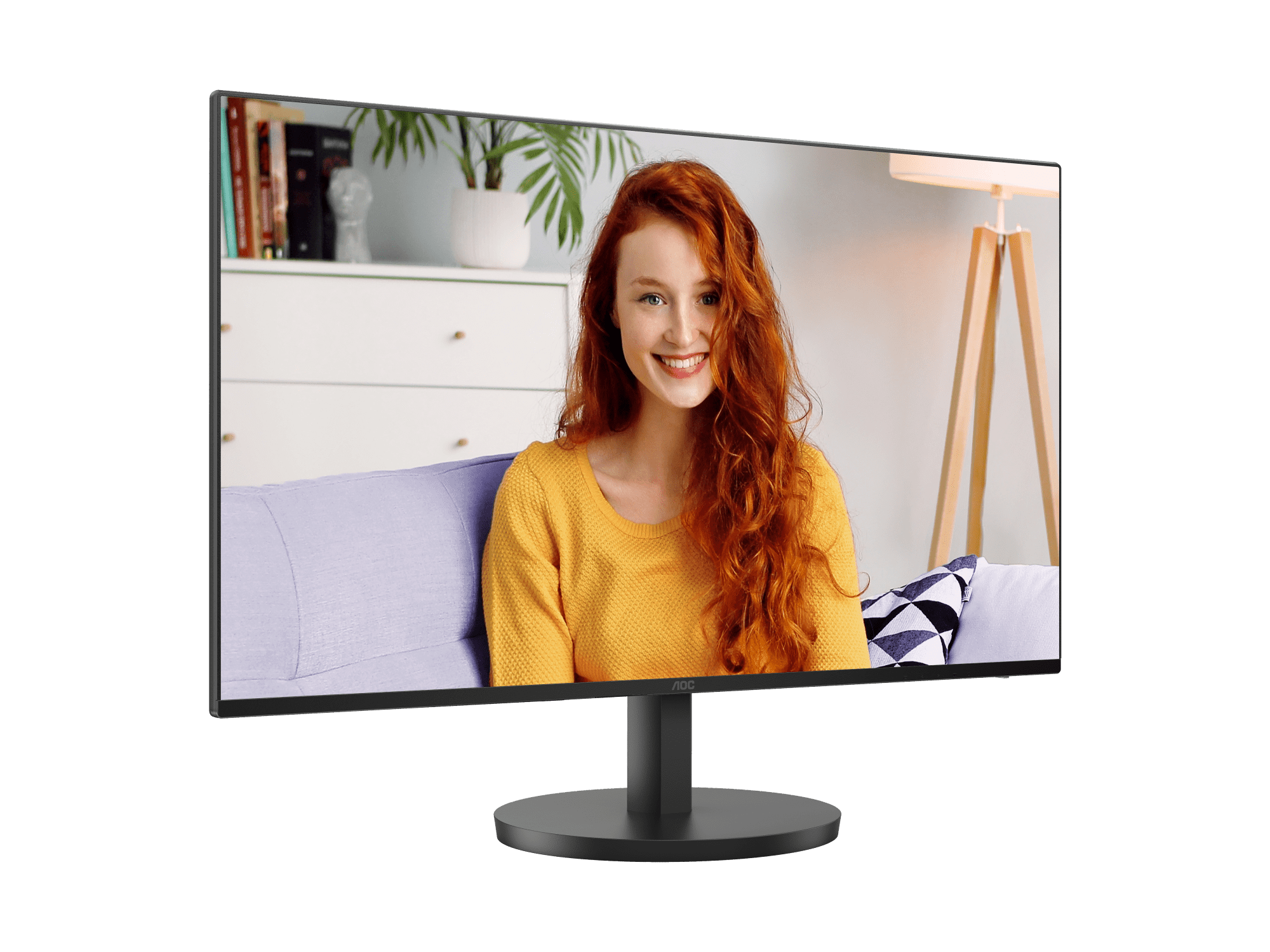 AOC 24B3HA2 24” Full HD VA Monitor – 1920×1080, 75Hz, 4ms, Ultra-Slim Design, HDMI & VGA, Adaptive Sync, VESA Mount, Flicker-Free, Low Blue Light – Black