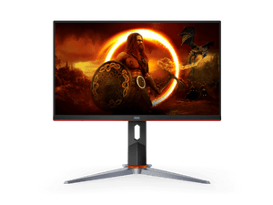AOC Gaming 24G2SP 24” Full HD 165Hz IPS Gaming Monitor – 1920×1080, 1ms MPRT, Adaptive Sync, 125% sRGB, Frameless Design, HDMI/DP/VGA, VESA Mount, Low Input Lag – Black