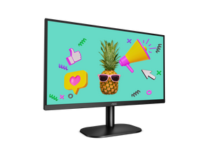 AOC 27B2H 27” FHD IPS Monitor – 1920×1080, 75 Hz, 8 ms GtG, 3‑Side Frameless, Flicker‑Free, Low Blue Mode, VESA Mount – Black
