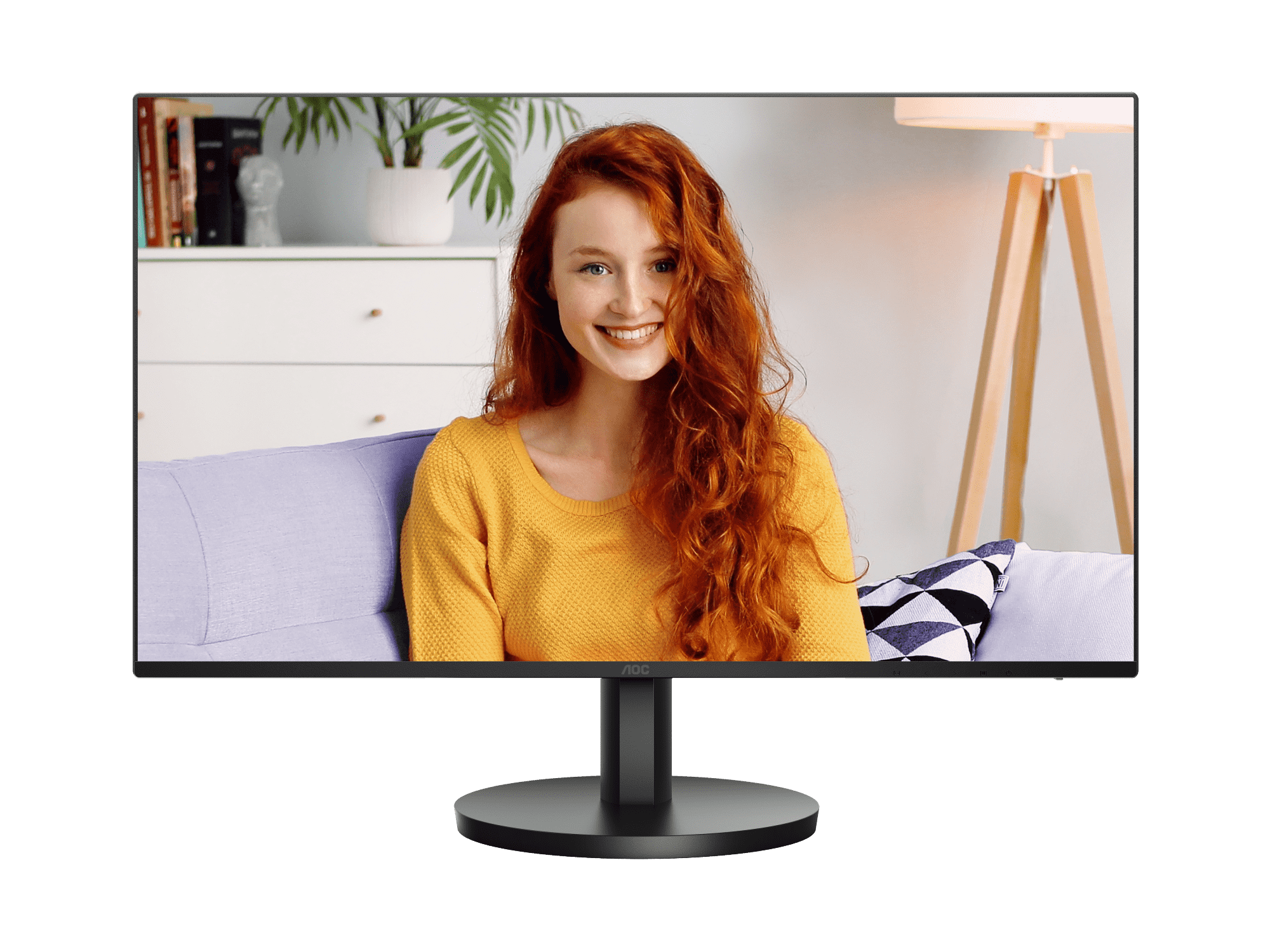 AOC 27B3HA2 27” Full HD IPS Monitor – 1920×1080, 75 Hz, 5 ms GtG, HDMI & VGA, Flicker‑Free, Low Blue Light, 3‑Side Frameless, VESA 75×75 – Black
