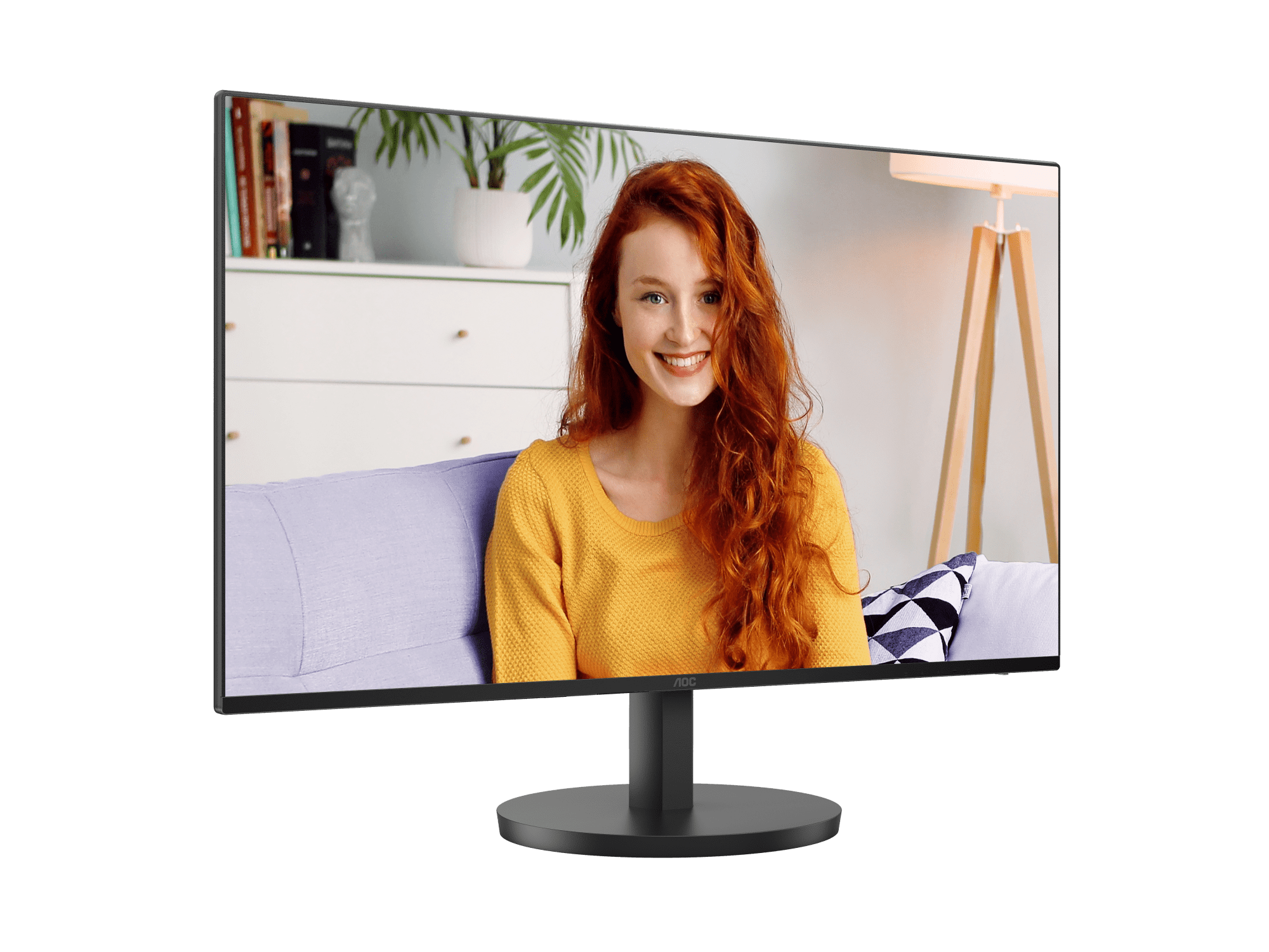 AOC 27B3HA2 27” Full HD IPS Monitor – 1920×1080, 75 Hz, 5 ms GtG, HDMI & VGA, Flicker‑Free, Low Blue Light, 3‑Side Frameless, VESA 75×75 – Black