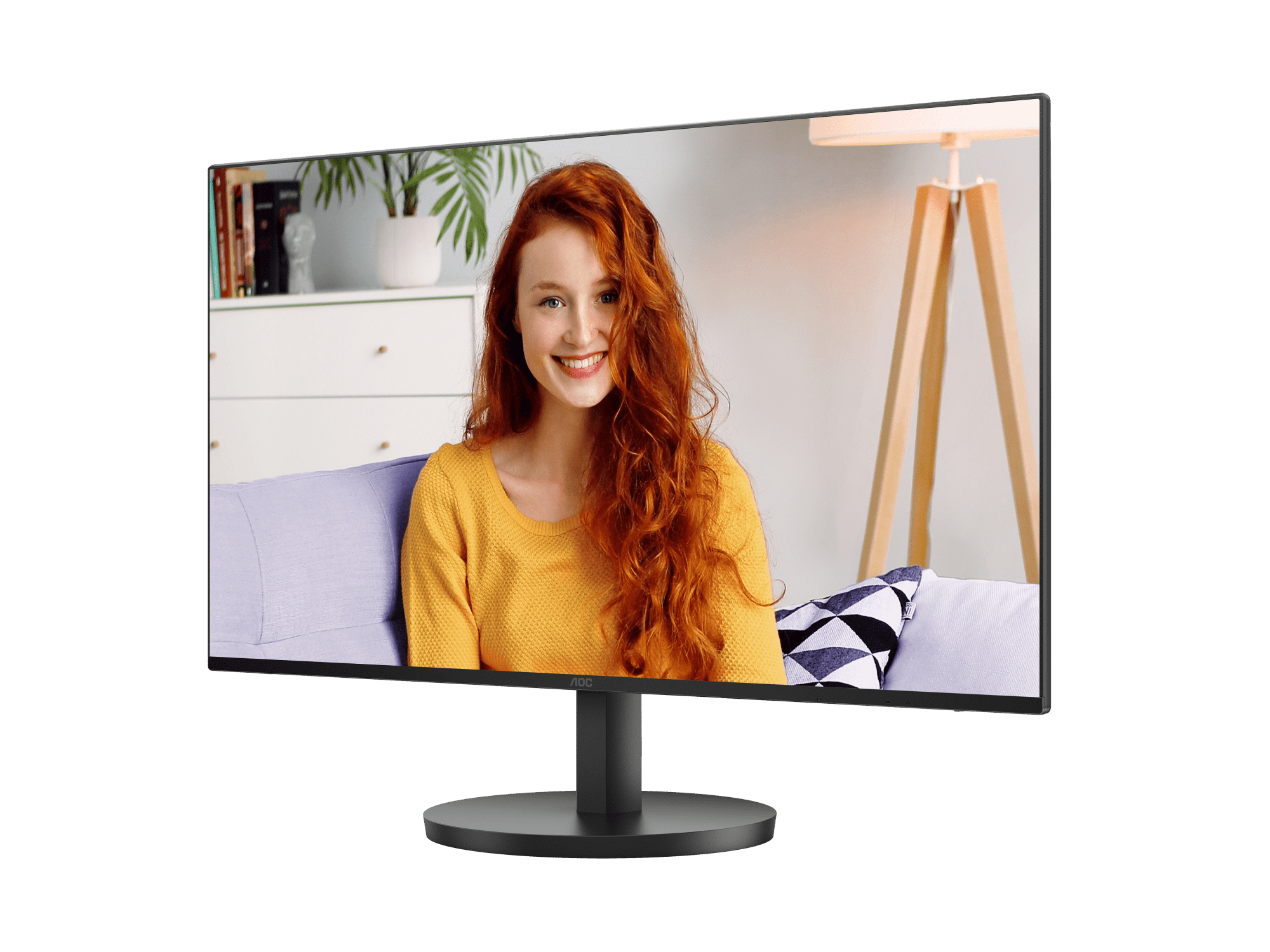 AOC 27B3HA2 27” Full HD IPS Monitor – 1920×1080, 75 Hz, 5 ms GtG, HDMI & VGA, Flicker‑Free, Low Blue Light, 3‑Side Frameless, VESA 75×75 – Black