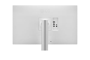 LG 27UP650P-W 27” 4K UHD IPS Monitor – 3840×2160, HDR400, 95% DCI-P3, AMD FreeSync, DisplayPort, HDMI, Height/Pivot/Tilt Adjustable Stand, VESA Mount – White/Silver