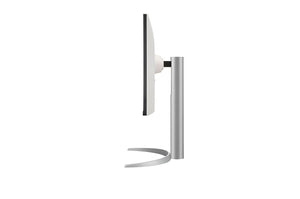 LG 27UP650P-W 27” 4K UHD IPS Monitor – 3840×2160, HDR400, 95% DCI-P3, AMD FreeSync, DisplayPort, HDMI, Height/Pivot/Tilt Adjustable Stand, VESA Mount – White/Silver