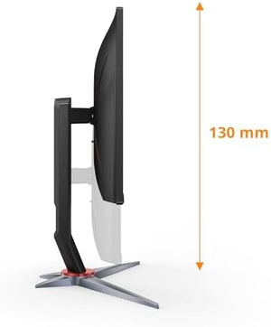 AOC Gaming 24G2ZE/BK 24” Full HD 240Hz Gaming Monitor – 1920×1080, 0.5ms MPRT, Adaptive Sync, 3-Side Frameless IPS, HDMI/DP, Low Input Lag, VESA Mount – Black/Red