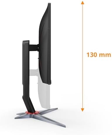 AOC Gaming 24G2ZE/BK 24” Full HD 240Hz Gaming Monitor – 1920×1080, 0.5ms MPRT, Adaptive Sync, 3-Side Frameless IPS, HDMI/DP, Low Input Lag, VESA Mount – Black/Red