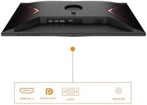 AOC Gaming 24G2ZE/BK 24” Full HD 240Hz Gaming Monitor – 1920×1080, 0.5ms MPRT, Adaptive Sync, 3-Side Frameless IPS, HDMI/DP, Low Input Lag, VESA Mount – Black/Red