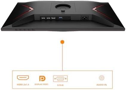 AOC Gaming 24G2ZE/BK 24” Full HD 240Hz Gaming Monitor – 1920×1080, 0.5ms MPRT, Adaptive Sync, 3-Side Frameless IPS, HDMI/DP, Low Input Lag, VESA Mount – Black/Red