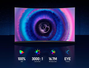 KOORUI 32E6QC (GA01) 32” QHD Curved Gaming Monitor – 2560×1440, 170 Hz (DP)/144 Hz (HDMI), 1 ms MPRT, 1500R Curve, VA Panel, HDR10, Adaptive Sync, Tilt Stand, VESA 75×75 – Black