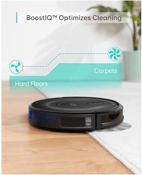 Eufy RoboVac G30 Edge Robot Vacuum Cleaner, 2000Pa Suction Power, Smart Dynamic Navigation 2.0, Boundary Strip Support, Black