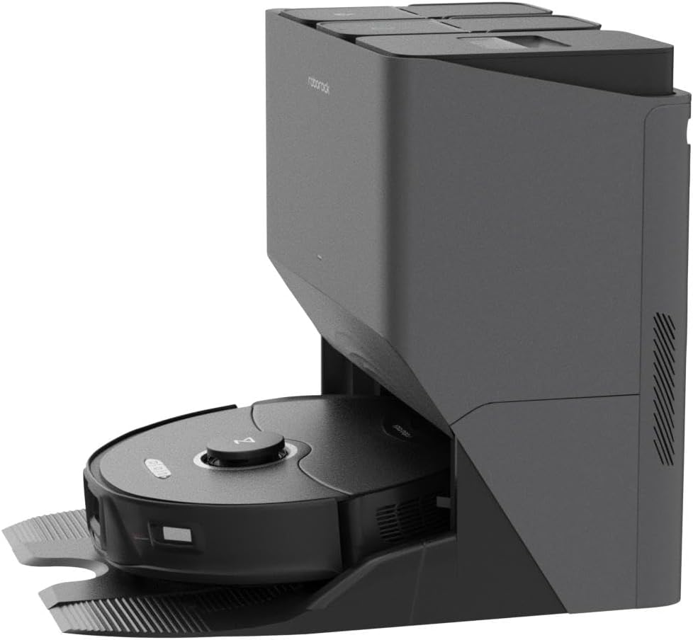 Roborock S8 Pro Ultra Robot Vacuum and Mop with All-in-One Docking Station, 6000Pa Suction Power, 180 min Runtime, 350ml Dustbin, 200ml Water Tank, Ultrasonic Carpet Detection, Black/White