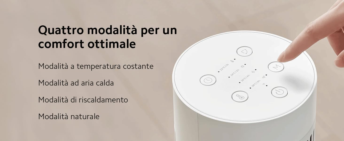 Xiaomi Smart Tower Heater Lite EU, 2000W Ceramic PTC Heating, 70° Oscillation, Silent Operation, Smart App & Voice Control