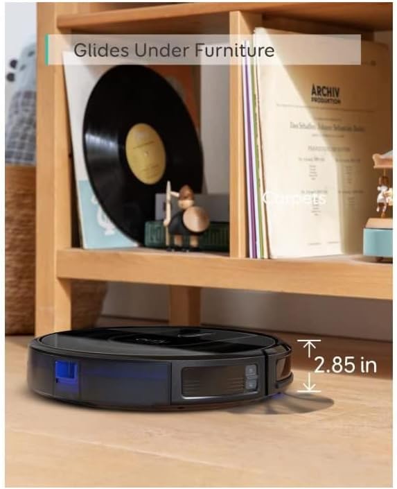 Eufy RoboVac G30 Edge Robot Vacuum Cleaner, 2000Pa Suction Power, Smart Dynamic Navigation 2.0, Boundary Strip Support, Black