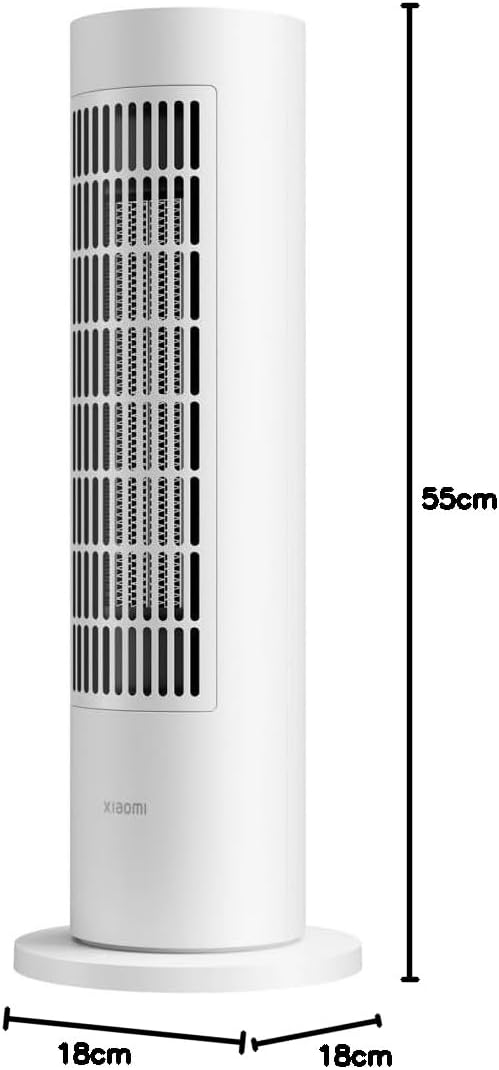 Xiaomi Smart Tower Heater Lite EU, 2000W Ceramic PTC Heating, 70° Oscillation, Silent Operation, Smart App & Voice Control