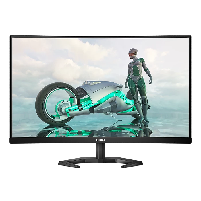 Philips 27M1C3200VL 27” Full HD Curved Gaming Monitor – 1920×1080, 165Hz, 1ms MPRT, VA Panel, Adaptive Sync, SmartContrast, HDMI, DisplayPort, LowBlue Mode, VESA Mount – Black