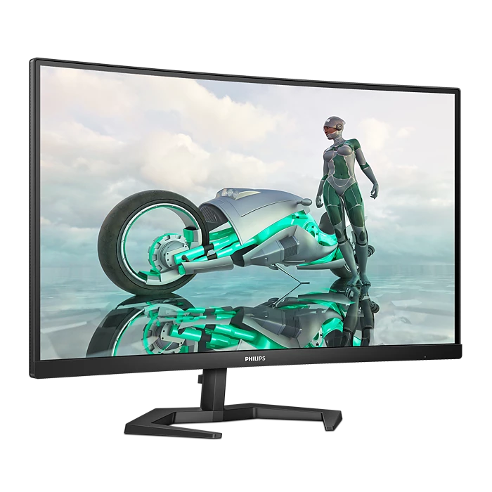 Philips 27M1C3200VL 27” Full HD Curved Gaming Monitor – 1920×1080, 165Hz, 1ms MPRT, VA Panel, Adaptive Sync, SmartContrast, HDMI, DisplayPort, LowBlue Mode, VESA Mount – Black