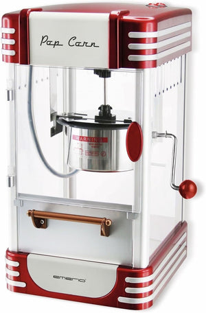 Emerio POM-120650 Popcorn Maker, 360W, Large Non-Stick Bowl, Suitable for Sweet & Salty Popcorn, Easy One-Button Operation