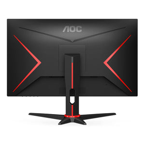 AOC Gaming Q27G2E 27” QHD VA Gaming Monitor – 2560×1440, 155Hz, 1ms MPRT, FreeSync Premium, 99% sRGB, Frameless Design, Flicker-Free, VESA Mount – Black/Red