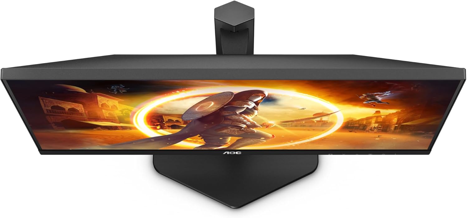 AOC Gaming 24G4X 24” Full HD 180Hz IPS Gaming Monitor – 1920×1080, 1ms GtG, Adaptive Sync, 119% sRGB, 3-Side Frameless, Low Input Lag, HDMI 2.0, DisplayPort 1.4, VESA Mount – Black/Red