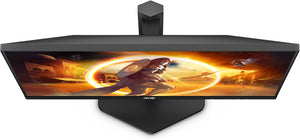 AOC Gaming 24G4X 24” Full HD 180Hz IPS Gaming Monitor – 1920×1080, 1ms GtG, Adaptive Sync, 119% sRGB, 3-Side Frameless, Low Input Lag, HDMI 2.0, DisplayPort 1.4, VESA Mount – Black/Red
