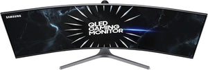 Samsung C49RG94SSR Curved Gaming Monitor, 124.20 cm (49 Inches), 5120 x 1440 Pixels, Dual WQHD, 32:9 Format, 120Hz 4ms, Black