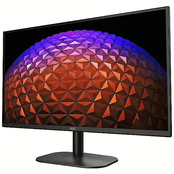 AOC 27B2H 27” FHD IPS Monitor – 1920×1080, 75 Hz, 8 ms GtG, 3‑Side Frameless, Flicker‑Free, Low Blue Mode, VESA Mount – Black