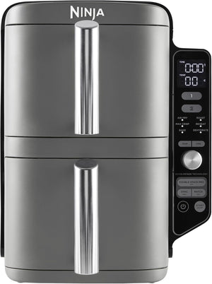 Ninja Double Stack XL Air Fryer, 9.5L Capacity, Dual Basket Design with 2 Racks, 4 Cooking Functions, Space-Saving Vertical Design