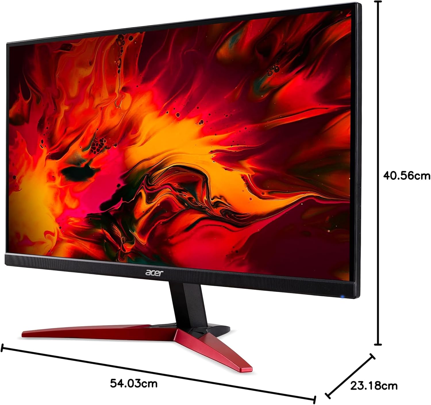 Acer Nitro KG241YS3 23.8” Full HD Gaming Monitor – 1920×1080, 180Hz, 1ms VRB, AMD FreeSync Premium, HDMI×2, DisplayPort, 1500R Curve, Tilt Stand – Black