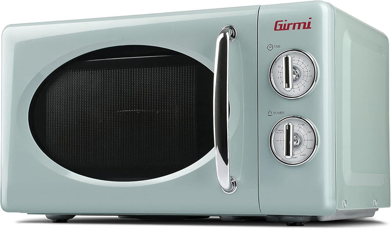 Girmi FM2100 Combination Microwave Oven, 1150W, 20L Capacity, Stainless Steel, Aqua Green