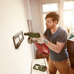 Bosch EasyImpact 600 Electric Hammer Drill, 600W, 1/2 Inch Chuck, Compact & Lightweight Design, Carry Case Included, Green