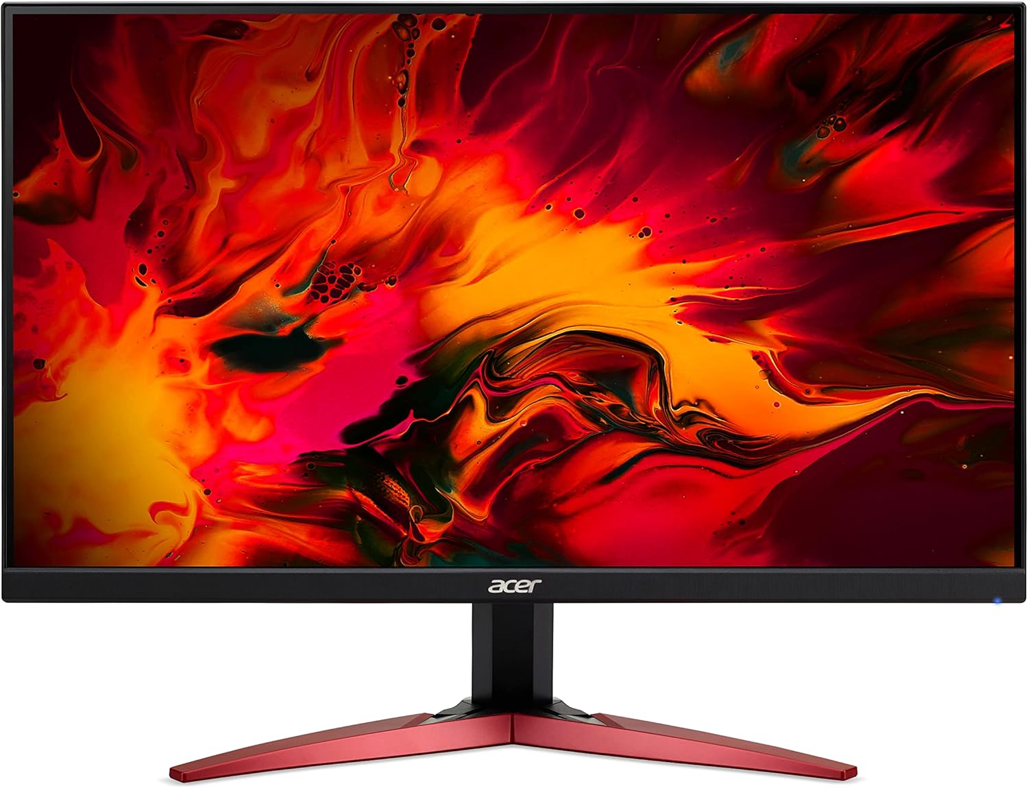 Acer Nitro KG241YS3 23.8” Full HD Gaming Monitor – 1920×1080, 180Hz, 1ms VRB, AMD FreeSync Premium, HDMI×2, DisplayPort, 1500R Curve, Tilt Stand – Black