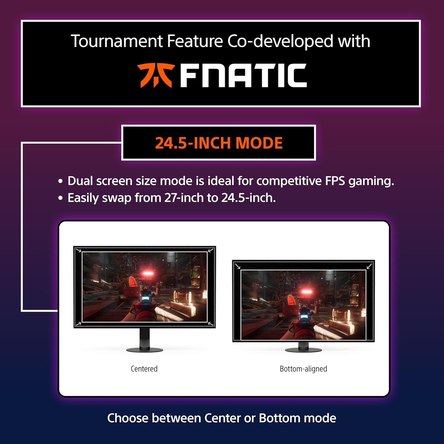 Sony INZONE M10S 27” QHD OLED Gaming Monitor – 2560×1440, 480 Hz, 0.03 ms, NVIDIA G‑SYNC Compatible, DisplayHDR 400 True Black, HDMI 2.1 VRR, DisplayPort 2.1 (UHBR10), FPS Pro/Pro+ Modes, Anti‑Glare, USB Hub, Height‑Adjustable – Black