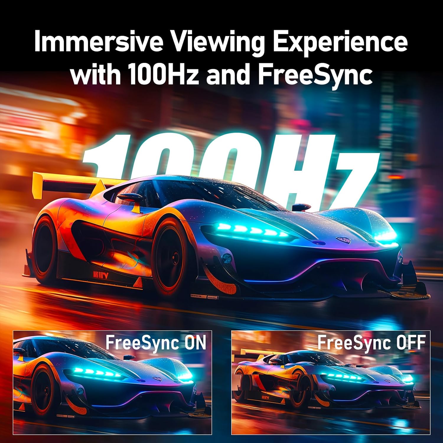 Gawfolk GF270H 27” Full HD Curved Gaming Monitor – 1920×1080, 100 Hz, 1 ms (MPRT), VA Panel, 1800R Curve, FreeSync, Built‑in Speakers, 100% sRGB, HDMI, VGA, Eye‑Care, Frameless, VESA Mount – Black