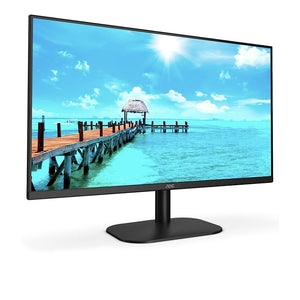 AOC 27B2H 27” FHD IPS Monitor – 1920×1080, 75 Hz, 8 ms GtG, 3‑Side Frameless, Flicker‑Free, Low Blue Mode, VESA Mount – Black