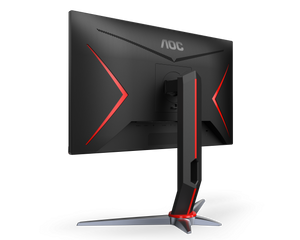 AOC Gaming 27G2SP 27” FHD IPS Gaming Monitor – 1920×1080, 165Hz, 1ms MPRT, FreeSync Premium, 122% sRGB, Frameless Design, Height/Swivel/Pivot, VESA Mount – Black/Red
